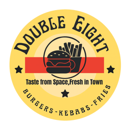 Double Eight Burgers & Kebabs logo.